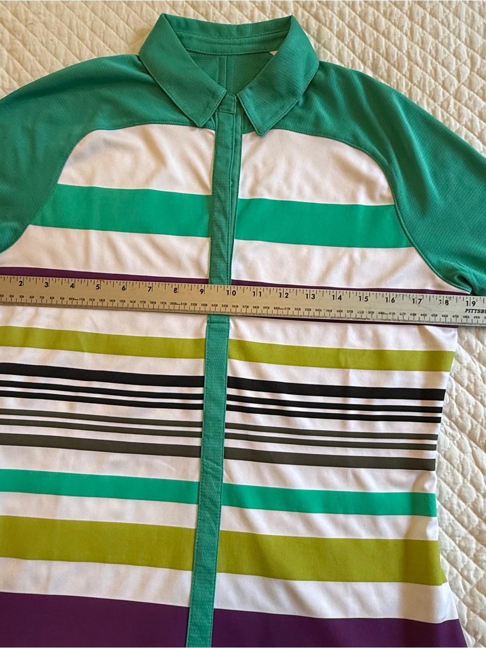 Callaway Teal Performance Mesh Polo Top - Picture 5 of 12